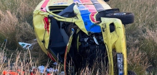Groźny wypadek ambulansu na A4. Czterech ratowników w szpitalach