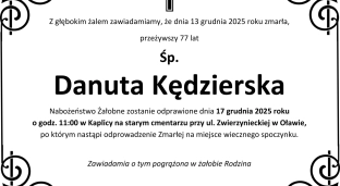 Ostatnie pożegnanie Danuty Kędzierskiej
