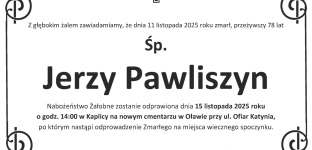 Ostatnie pożegnanie Jerzego Pawliszyna