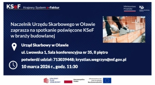 KSeF dla branży budowlanej. Weź udział w spotkaniu