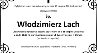 Zmarł Włodzimierz Lach