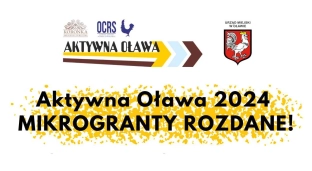 Aktywna Oława 2024: rozdano mikrogranty