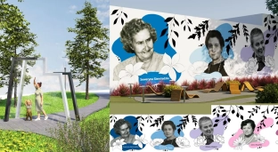 Powstanie nowy mural oraz kurtyna wodna na skwerze kobiet w Oławie