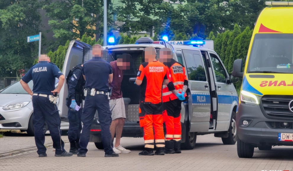 Pościg ulicami Oławy. Kierowca Renault rozbił auto i uciekał pieszo