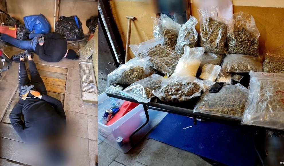 Narkotykowy magazyn w garażach w Oławie. Wśród zatrzymanych poszukiwany listem gończym