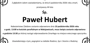 Ostatnie pożegnanie Pawła Huberta
