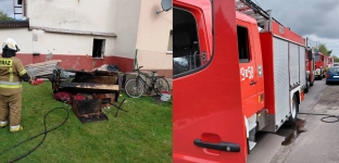 Pożar budynku mieszkalnego w Minkowicach Oławskich. Na miejscu dziewięć zastępów