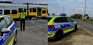 Policjanci kontrolują przejazdy kolejowe. Trwa Rail Action Week