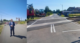 Pierwsze prace na przejeździe kolejowym zostały zakończone