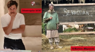 Chłop Sebastian z serialu 1670 odwiedził Oławę