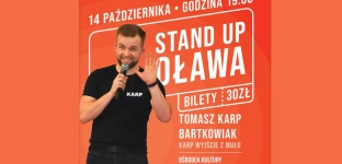 Tomasz Karp Bartkowiak ze stand-upem w Oławie