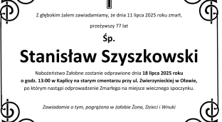 Ostatnie pożegnanie Stanisława Szyszkowskiego