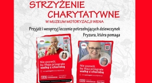 Strzyżenie, które pomaga. Charytatywna akcja w Muzeum Motoryzacji Wena
