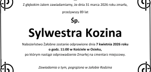 Ostatnie pożegnanie Sylwestry Koziny