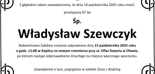 Ostatnie pożegnanie Władysława Szewczyka