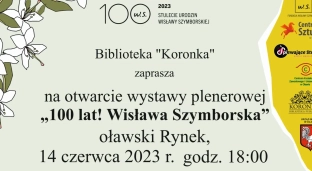 O Wisławie Szymborskiej na oławskim rynku