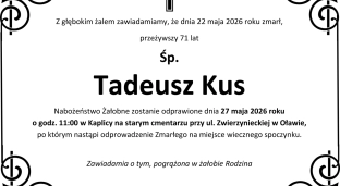 Ostatnie pożegnanie Tadeusza Kusa