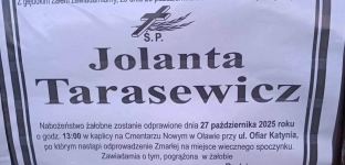 Ostatnie pożegnanie Joanny Tarasewicz