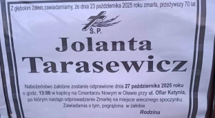 Ostatnie pożegnanie Joanny Tarasewicz