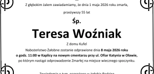 Ostatnie pożegnanie Teresy Woźniak