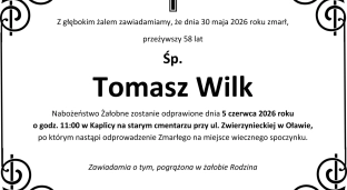 Ostatnie pożegnanie Tomasza Wilka
