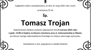 Ostatnie pożegnanie Tomasza Trojana