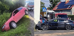 Słońce nie zawsze sprzyja – seria niebezpiecznych zdarzeń na drogach powiatu oławskiego