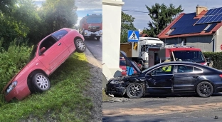 Słońce nie zawsze sprzyja – seria niebezpiecznych zdarzeń na drogach powiatu oławskiego