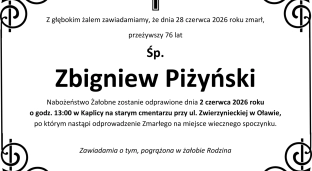 Ostatnie pożegnanie Zbigniewa Piżyńskiego